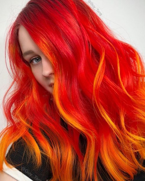 27 superbes couleurs de cheveux rouge vif pour vous inspirer 