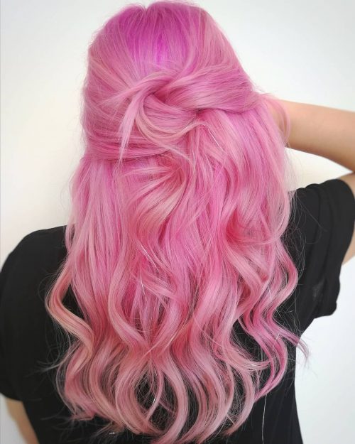 22 les plus belles idées de couleur de cheveux roses pastel en ce moment 