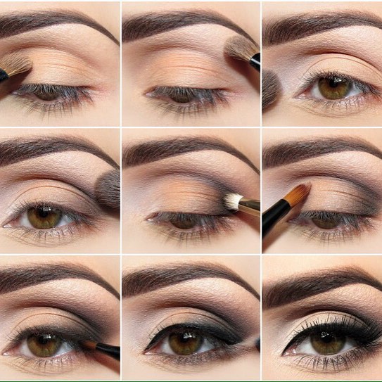 Maquillage doré pour les yeux bruns. Si vos yeux sont rapprochés 