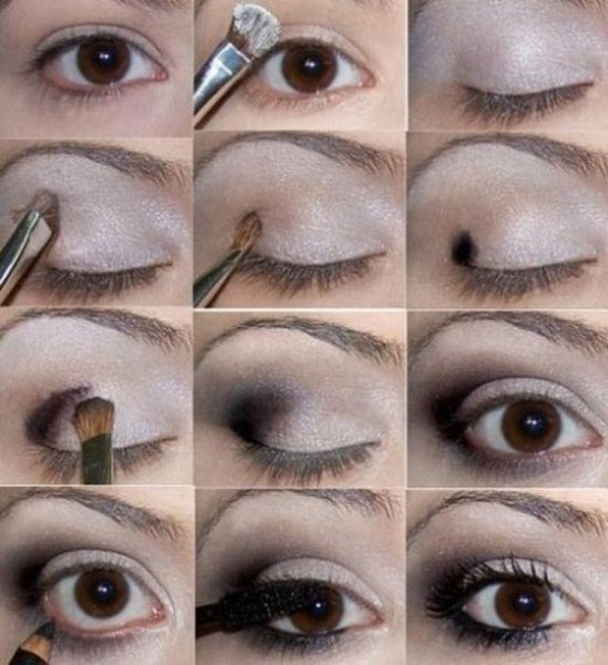 Maquillage doré pour les yeux bruns. Si vos yeux sont rapprochés 