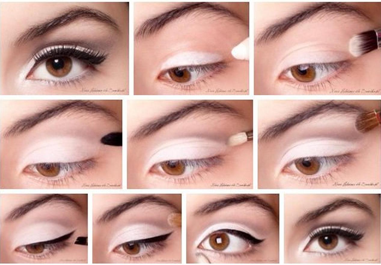 Maquillage doré pour les yeux bruns. Si vos yeux sont rapprochés 