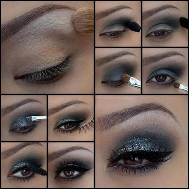 Maquillage doré pour les yeux bruns. Si vos yeux sont rapprochés 