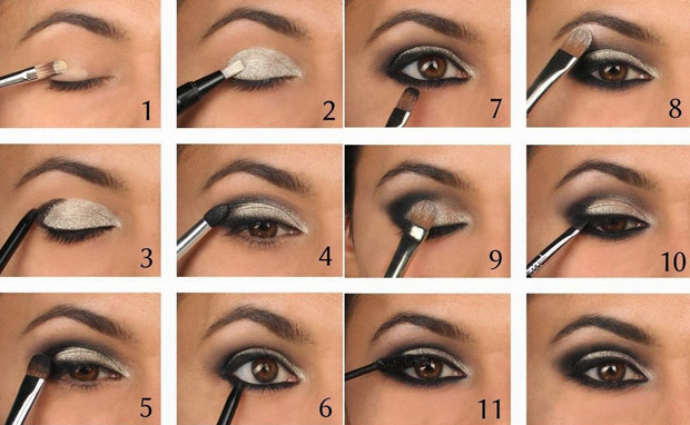 Maquillage d entreprise pour les yeux bruns étape par étape. Maquillage dans les tons verts pour les filles aux yeux bruns 