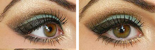 Maquillage d entreprise pour les yeux bruns étape par étape. Maquillage dans les tons verts pour les filles aux yeux bruns 