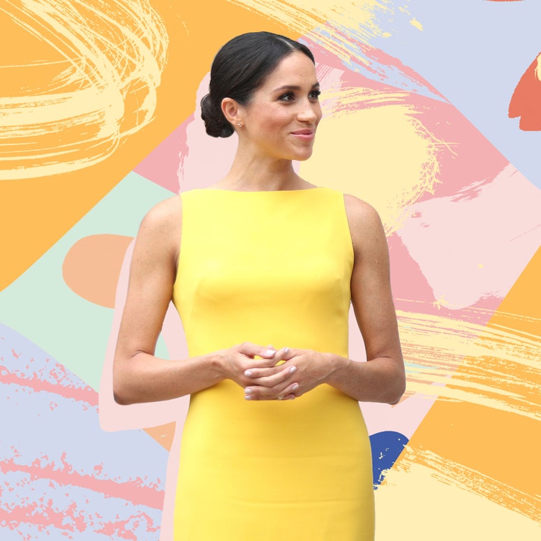 Meghan Markles Maskenbildner bricht ihren hellvioletten Look vom Gruß bis zur Freiheit Gala zusammen 