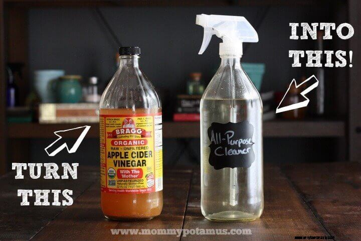 Nettoyer tout usage DIY (plus comment faire un flacon pulvérisateur en verre) 