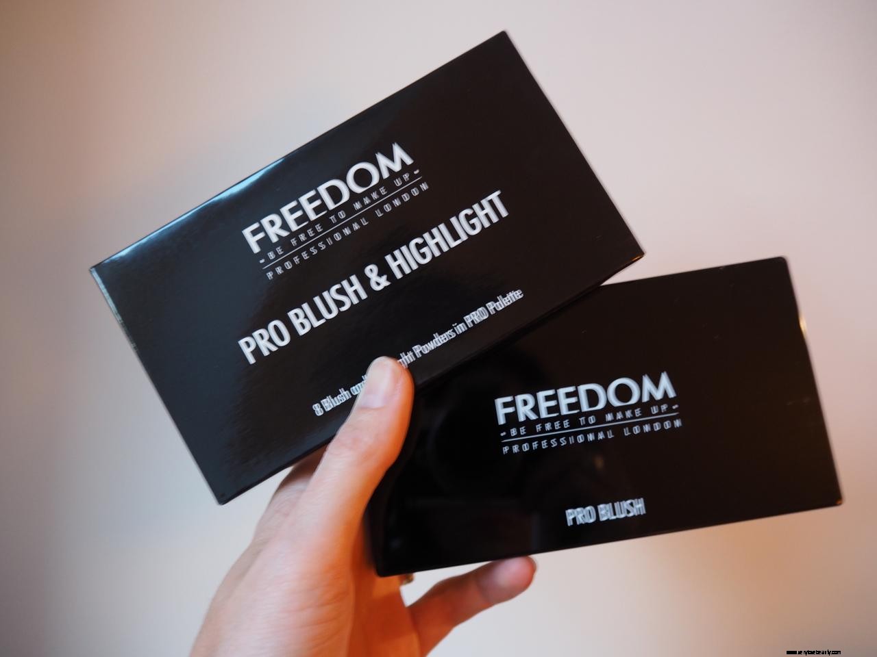 Freedom Pro Blush Palette Pink und Baked | Rezension und Farbfelder 