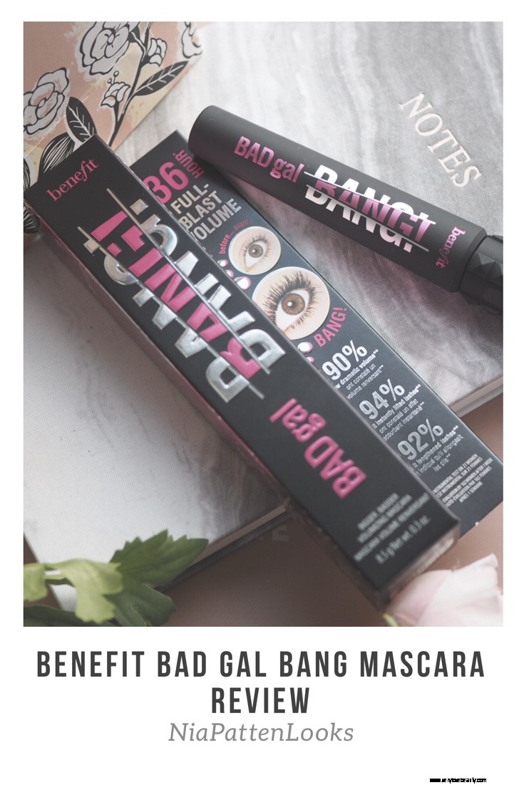 Gynna dålig gal bang mascara recension och före och efter bilder 