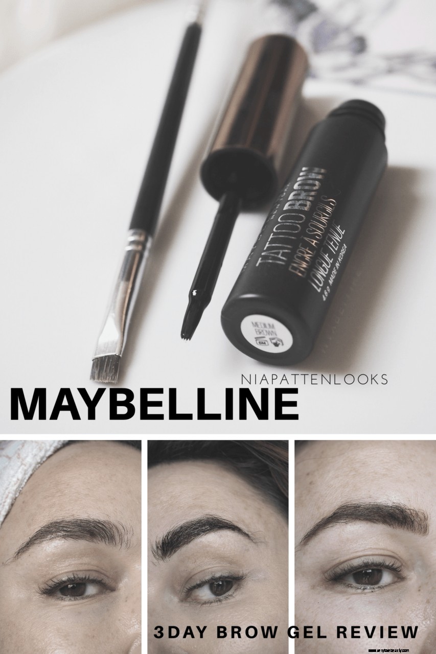 Maybelline Tattoo Brow Easy Peel Off Tint Review  