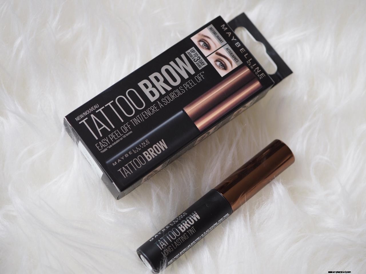 Maybelline Tattoo Brow Easy Peel Off Tint Review  