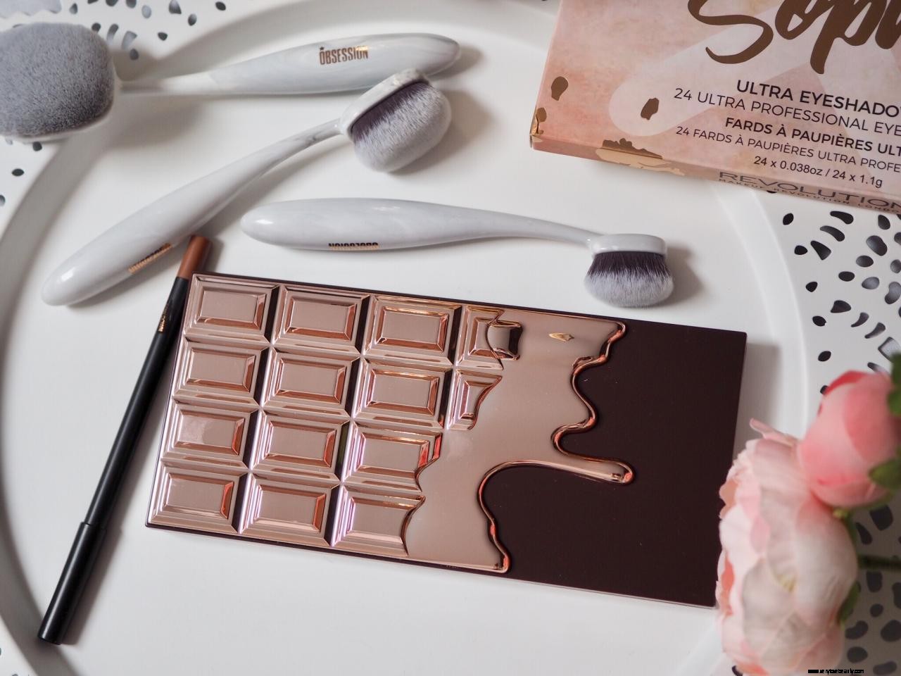 I Heart Makeup | I Heart Chocolate Rose Gold Palette | Granska och färgrutor  