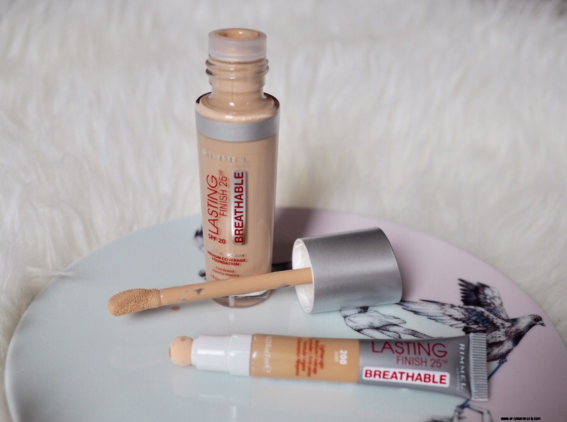 Ny Rimmel varaktig finish Breathable Foundation och concealer recension  